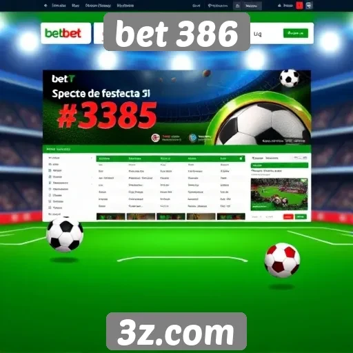 Experiência do usuário no site bet 386